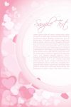 Love Themed Background with Hearts and Sample Text